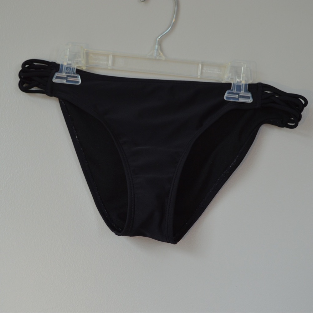 black bikini bottoms